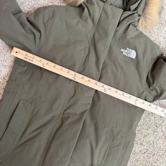 The North Face Women’s Coat M Green DryVent Artic Parka 550 Goose Down Jacket - Picture 13 of 15